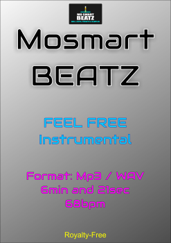 Feel Free instrumental 68bpm 6min 14sec